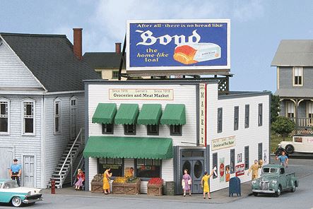 American Model Builders 189 HO Garner's Market Laser Art Building Kit