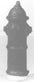 American Model Builders 404 HO Scale Laser Art Fire Hydrants Kit (Pack of 6)