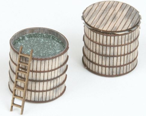 American Model Builders 518 Laser Art Wood Storage Vat N Scale Kit (Pack of 4)