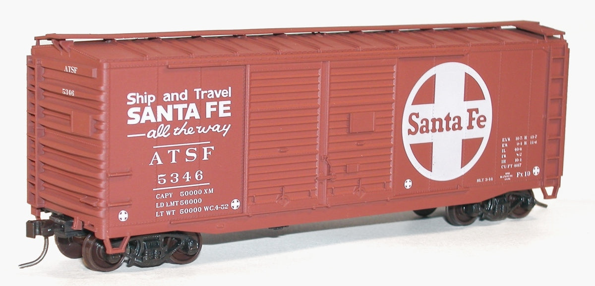 Accurail 3635 HO Scale Santa Fe 40' Double Door AAR Boxcar Kit Road #: 5346