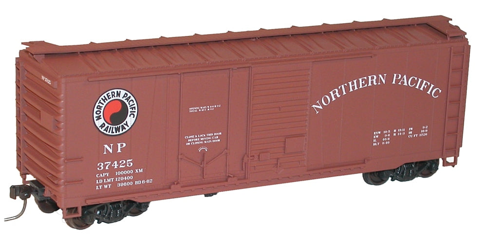 Accurail 3817 HO Scale Northern Pacific 40' Combination Door Steel Boxcar-37425