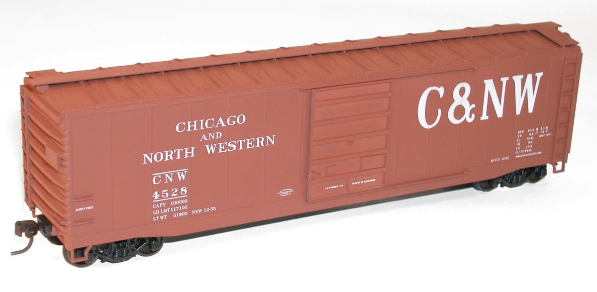 Accurail 5502 HO Chicago & Northwestern 50' Doors Steel Riveted Superior Boxcar