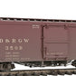 Blackstone Models 340114W HOn3 DRGW 3000 Series 30' Weathered Boxcar #3509