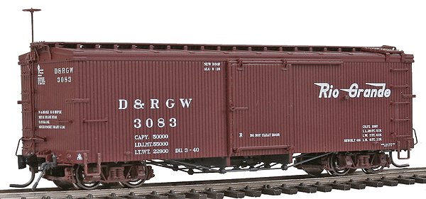 Blackstone Models 340120 HOn3 DRGW 3000 Series 30' Boxcar #3083