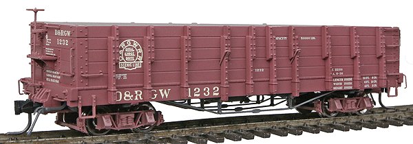 Blackstone Models 340413 HOn3 DRGW 1000 Series High Side Gondola #1232