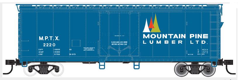 Atlas 20002742 HO Mountain Pine Lumber 40' Plug Door Boxcar #2229