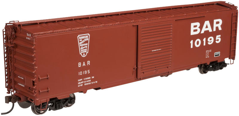 Atlas 20003380 HO Bangor & Aroostook 50' Postwar Single Door Box Car #10195