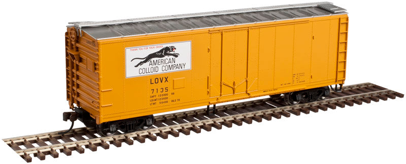 Atlas 20003494 HO American Colloid 40' Plug Door Box Car #7135 (Volcano Logo)