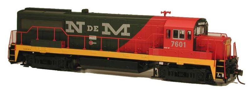 Bowser 23837 HO Nacionales de Mexico GE U25B Standard DC Executive Line #7601