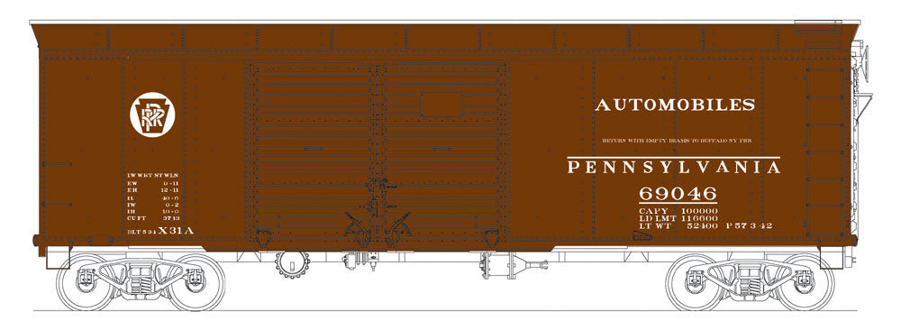 Bowser 41035 HO Pennsylvania Railroad Class K11 Stock Car #130530