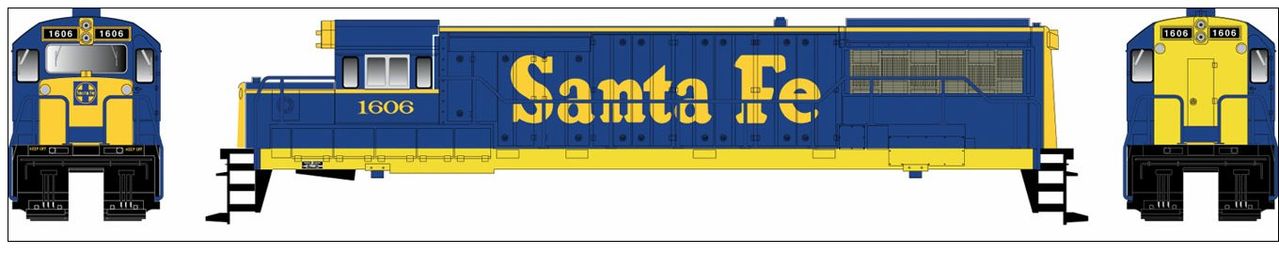 Bowser 23834 HO Santa Fe GE Executive Line U25B with LokSound & DCC #1606