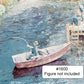 Campbell Scale Models 1600 HO Rowboat with Oars & Oarlocks