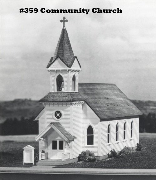 Campbell Scale Models 359 HO Scale Community Church Building Kit LN/Box
