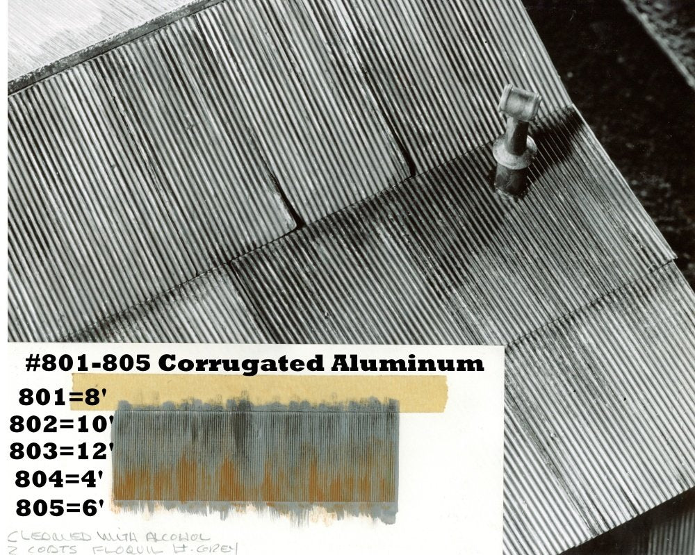 Campbell Scale Models 803 HO Scale Corrugated Aluminum Sheets (Pack of 6)