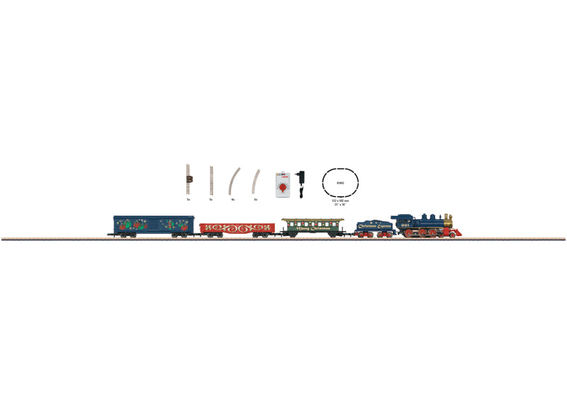 Marklin 81846 Z Gauge Christmas Steam Freight Train Set LN/Box