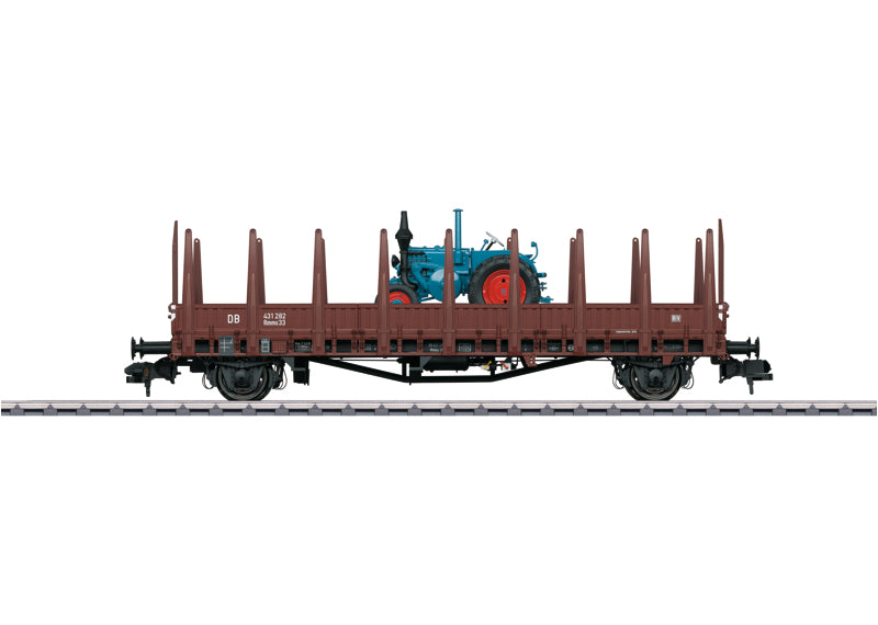 Marklin 58481 1 Gauge DB Stake Car Rmms 33 "Ulm" w/ Lanz "Ackerluft" Bulldog LN/Box