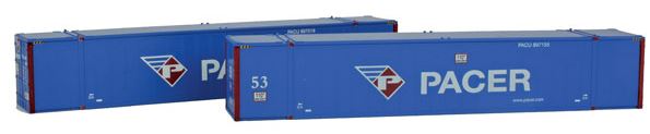 Con-Cor 0004-088021 HO Pacer Monon 53' Rivet-Side Container (Pack of 2)