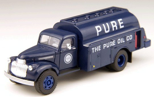 Classic Metal Works 30278 HO Mini Metals Pure Oil Blue '41-'46 Chevy Tank Truck