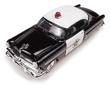 Classic Metal Works 30114 HO Mini Metals Black 1953 Ford Victoria Police Car