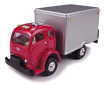 Classic Metal Works 30111 HO Scale Mini Metals Red/Gray '53 White 3000 Box Truck