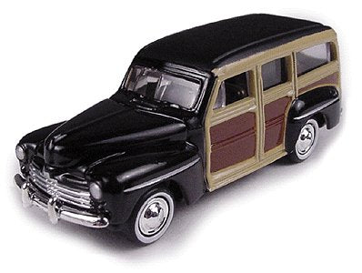 Classic Metal Works 30107 HO Mini Metals Woody Black 1948 Ford Wagon Car
