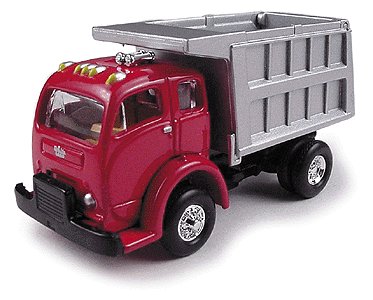 Classic Metal Works 30115 HO Mini Metals Red & Gray 1953 White 3000 Dump Truck