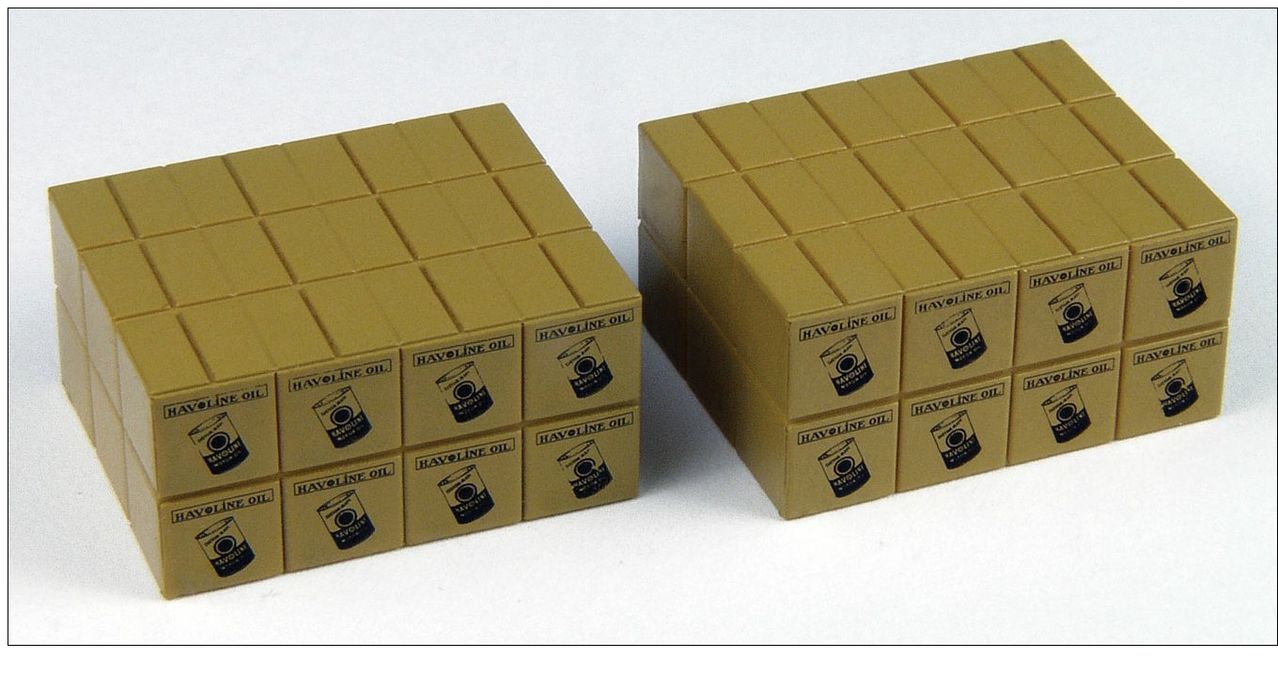 Classic Metal Works 20215 HO Havoline Oil Stacked Shipping Cartons