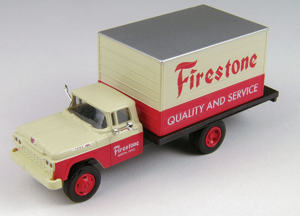 Classic Metal Works 30454 HO Mini Metals Firestone Tires '60 Ford F500 Box Truck