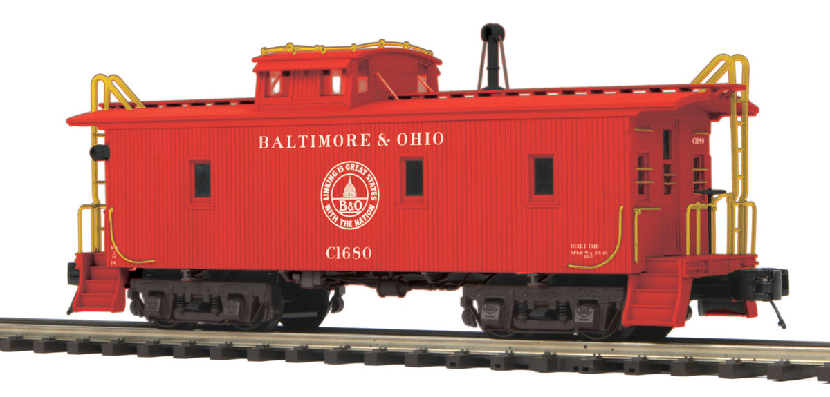 MTH 20-91558 Baltimore & Ohio CA-1 Wood Caboose #C1680