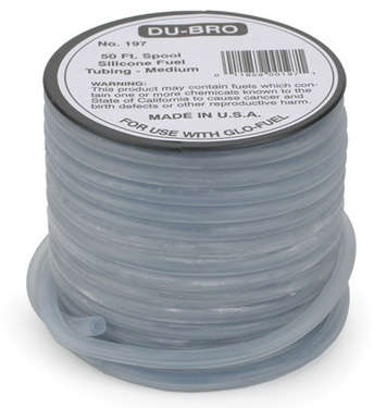 Dubro 197 50 ft. Medium Super Blue Silicone Tubing
