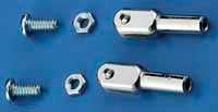 Dubro 303 4-40 Steel Solder Rod Ends (Pack of 2)