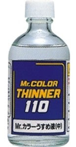Gunze T102 Mr. Color Thinner 3-2/3 oz. Glass Bottles (Set of 12)