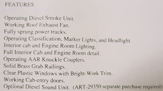 Aristo-Craft 22025 G Missouri Pacific FA-1 Diesel Loco