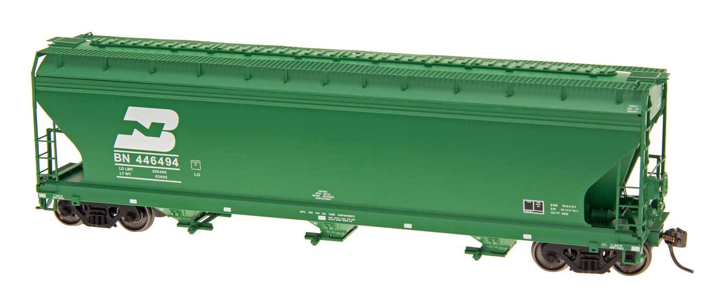 InterMountain 47035 HO BN ACF 4650 Cubic Foot 3-Bay Covered Hopper