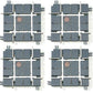 Lionel 6-21266 O SuperStreets Intersection (Pack of 4)
