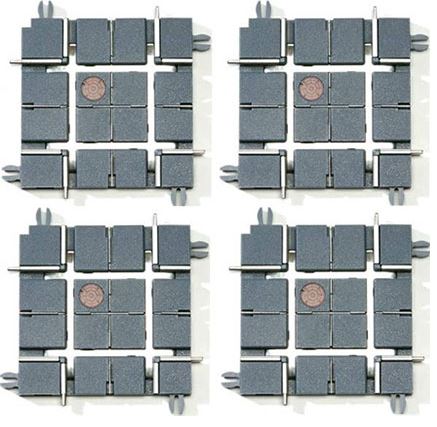 Lionel 6-21266 O SuperStreets Intersection (Pack of 4)