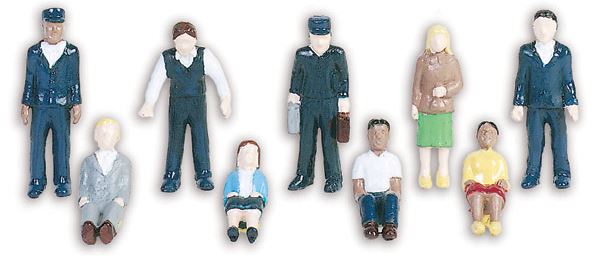 Lionel 6-21368 O Passenger Car Figures (Set of 9)