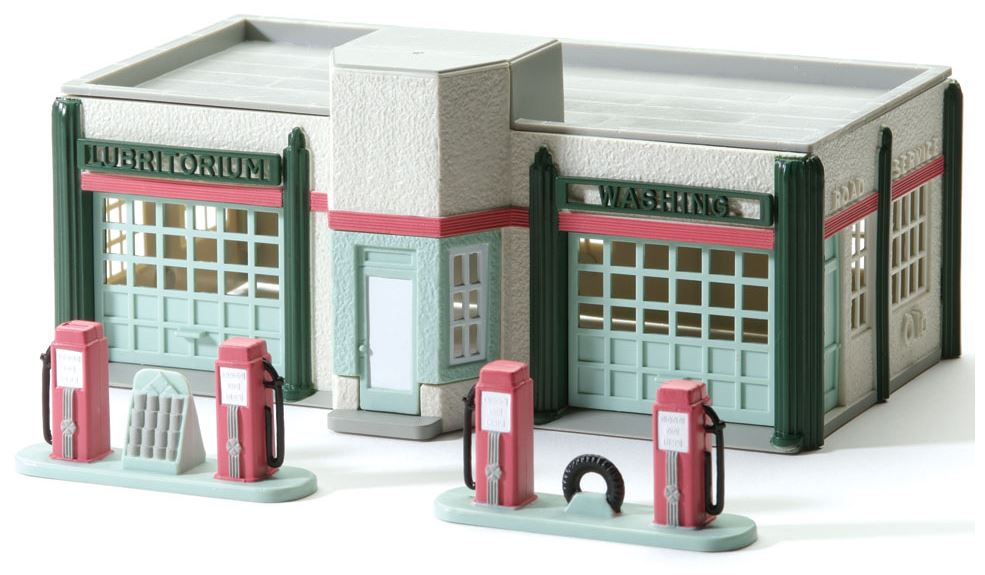 K-Line 6-21384 O By Lionel Service Station with Gas Pumps Building Kit