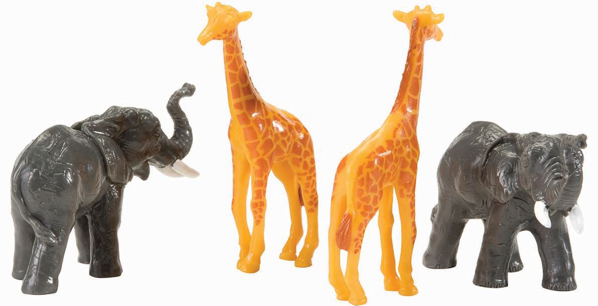 K-Line 6-21609 O Lionel Circus Animals 2-Elephants & 2-Giraffes (Set of 4)