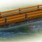 Lionel 6-22587 O Old Reading Flatcar Foot Bridge with Stone Piers (2)