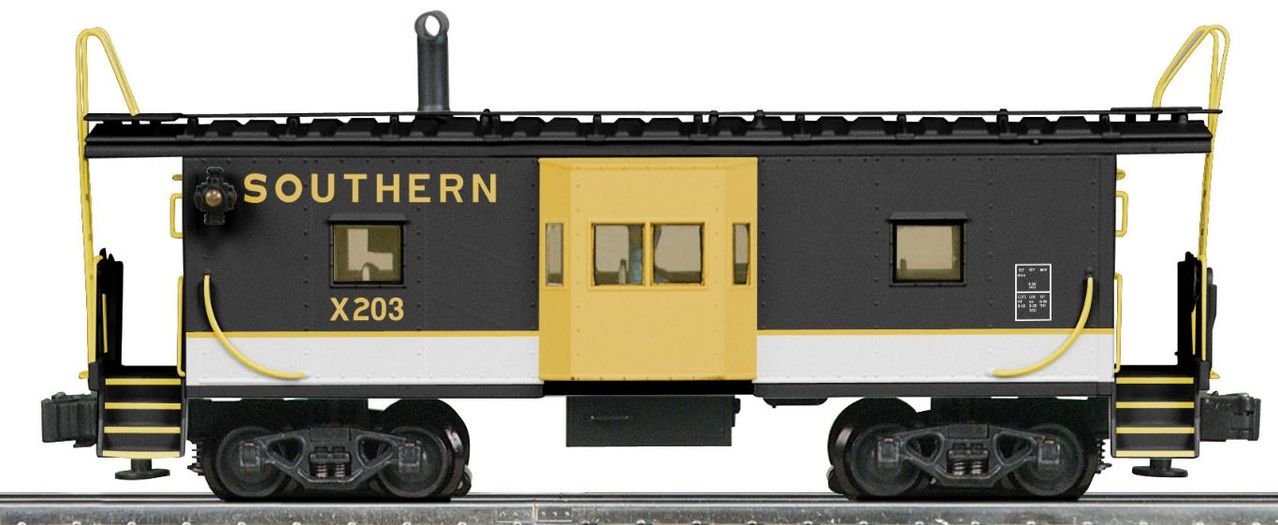 Lionel K-Line 6-22671 O Gauge Southern Bay Window Smoking Caboose Car #203