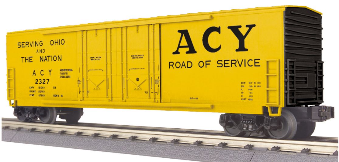 MTH 30-74831 O Akron Canton & Youngstown 50' Double Door Plugged Boxcar #2327