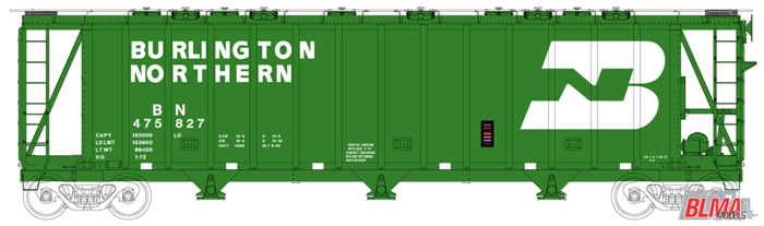 BLMA Models 16004 N Scale Burlington Northern Covered Hopper #475892