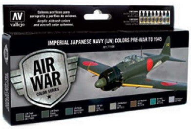 Vallejo Paint 71169 IJN Colors Pre-War to 1945 Model Air Paints (Set of 8)