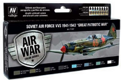Vallejo Paint 71197 SAF VVS 1941-1943 Great Patriotic War Paints (Set of 8)
