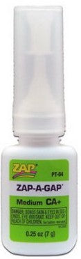 Pacer Glue PACER TECHNOLOGY PT-04 1/4oz. Zap-A-Gap CA+
