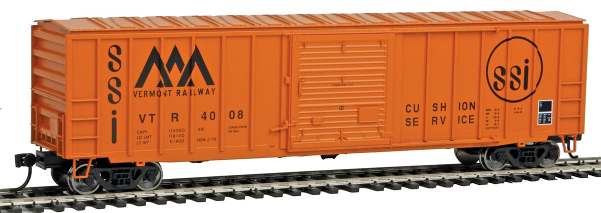 Walthers 910-2135 HO Vermont Railway 50' ACF Exterior Post Boxcar #4008
