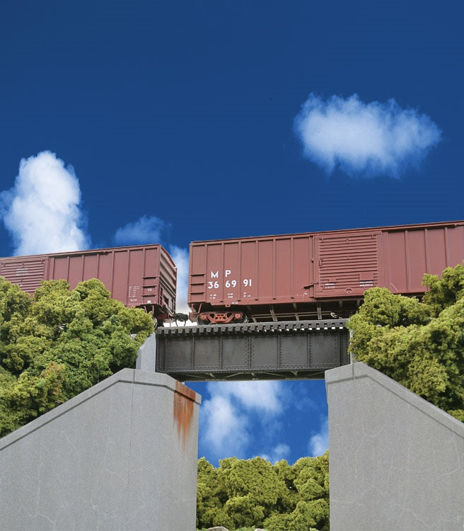 Walthers 933-4509 HO 30' Single Track Railroad Deck Girder Bridge Low Level Kit