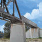 Walthers 933-4550 HO Single-Track Railroad Bridge Concrete Piers Kit (Pack of 2)