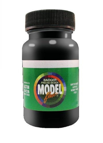 Badger 16-106 Gloss Black Modelflex Automotive Acrylic Paint - 1 oz. Bottle